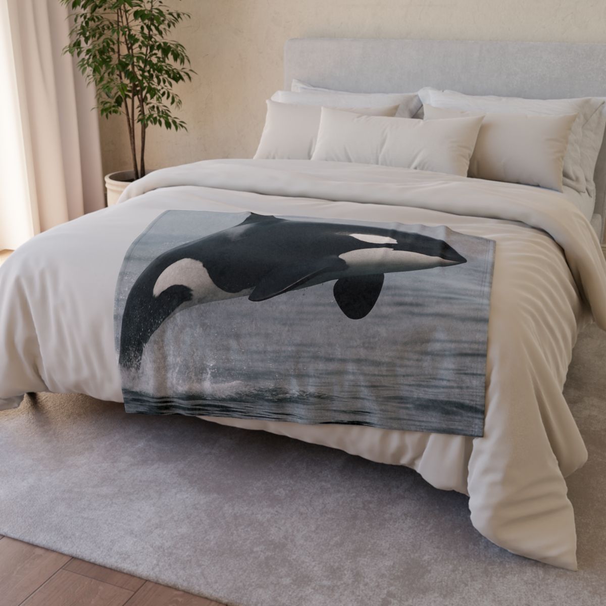 Tidal Monarch Orca warm winter blankets
