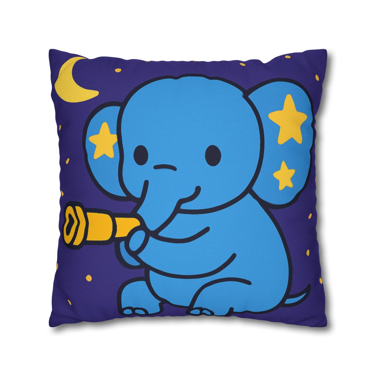 Starlight Safari Elephant designer print pillow cases