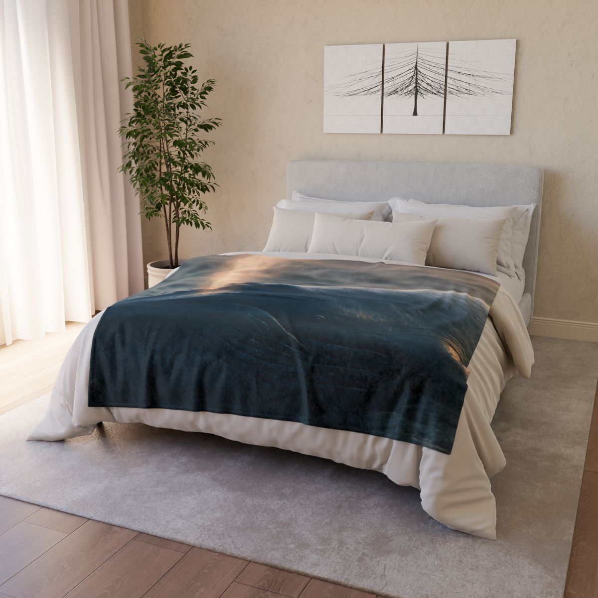 Ocean Song Blue Whale unique gift blankets