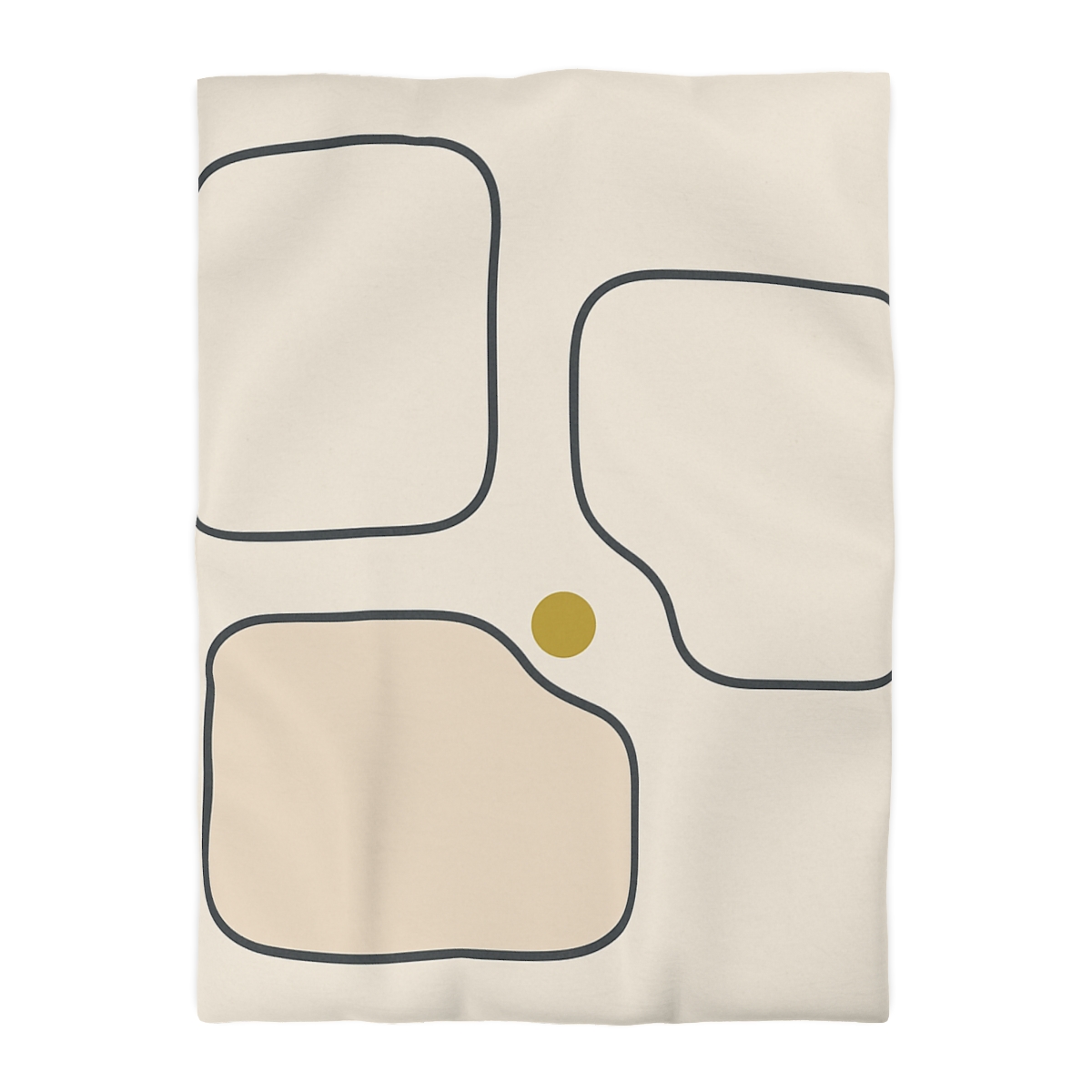 Quiet Triad With Open Center trendy bedroom duvets