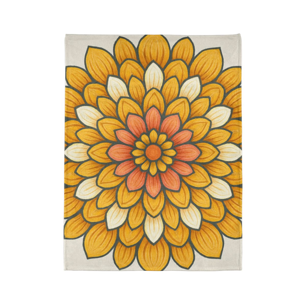 Floret Burst Mandala warm winter blankets
