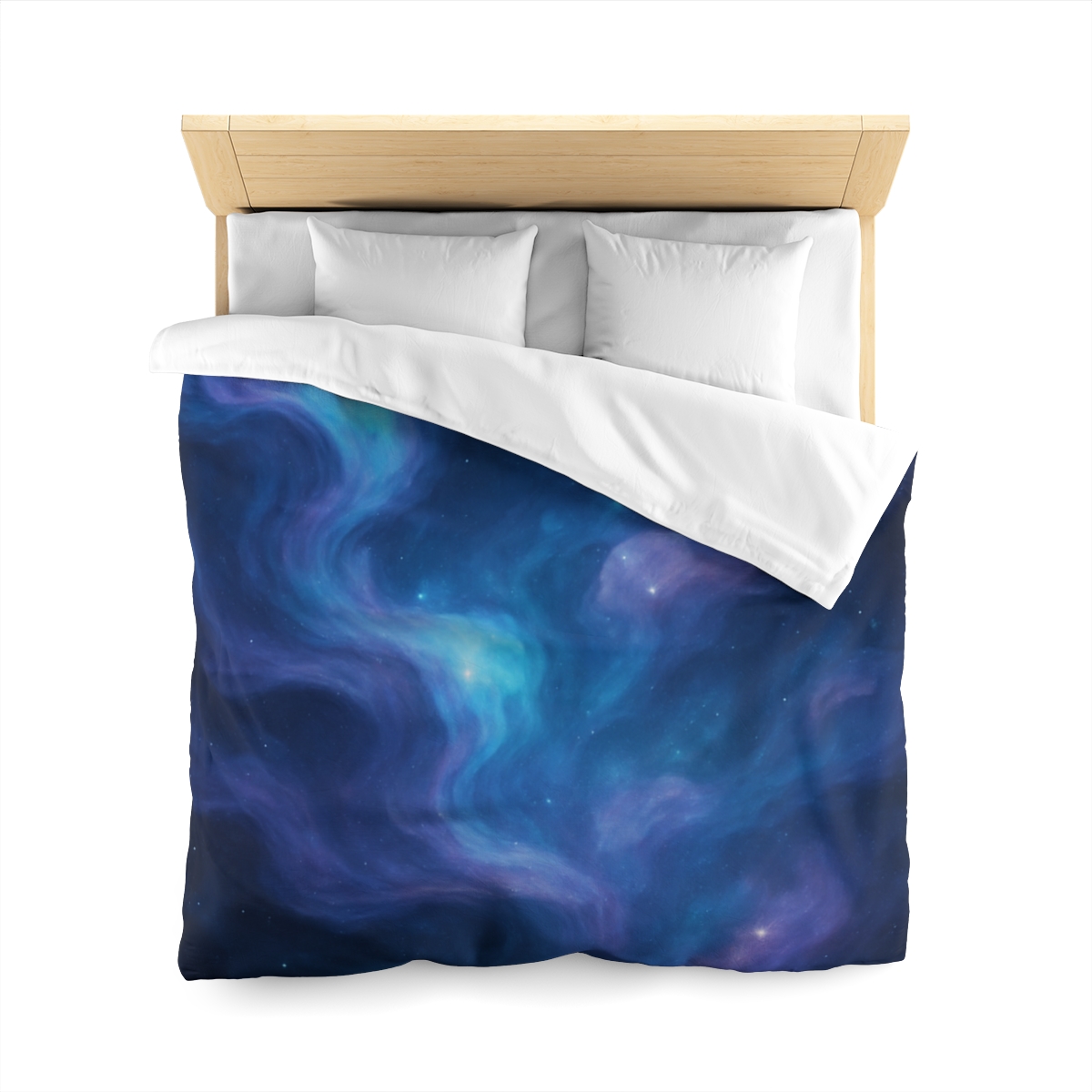 Spectral Nebula Currents personalized bedding duvets