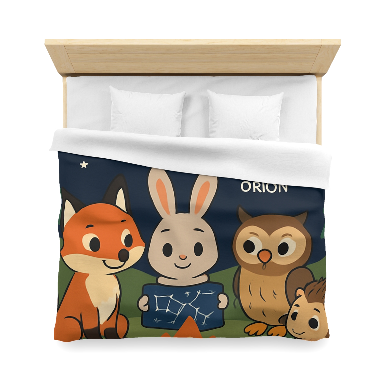 Constellation Campfire Critters custom duvets