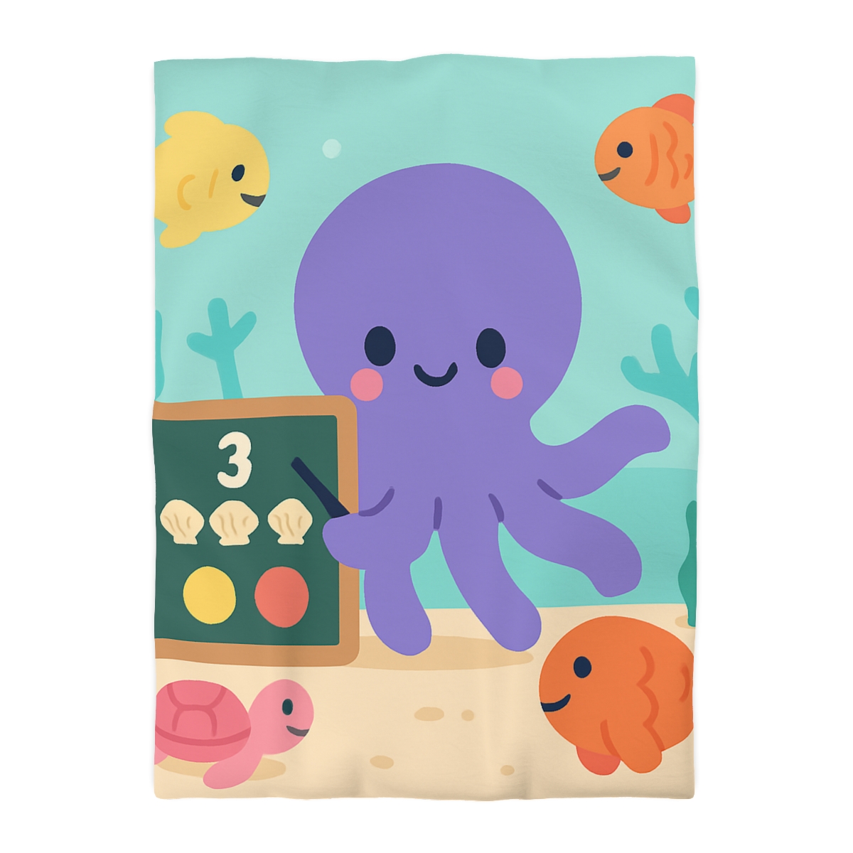 Coral Classroom Octopus duvets for gifts