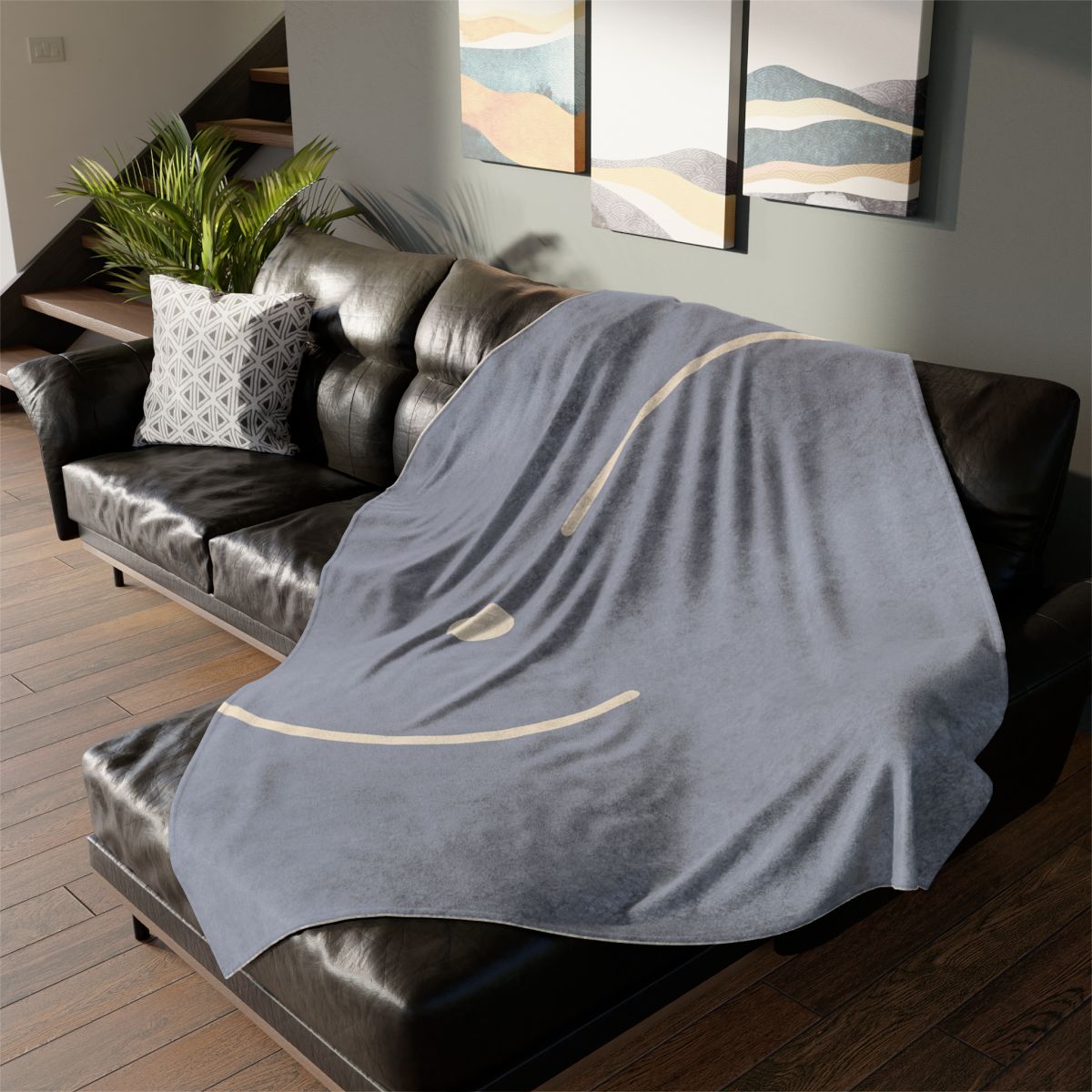 Intersecting Arc Duo stylish throw blankets
