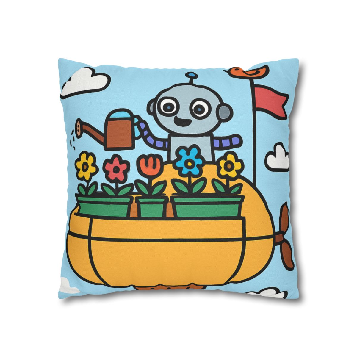 Sky Garden On A Friendly Airship trendy patterned pillow cases