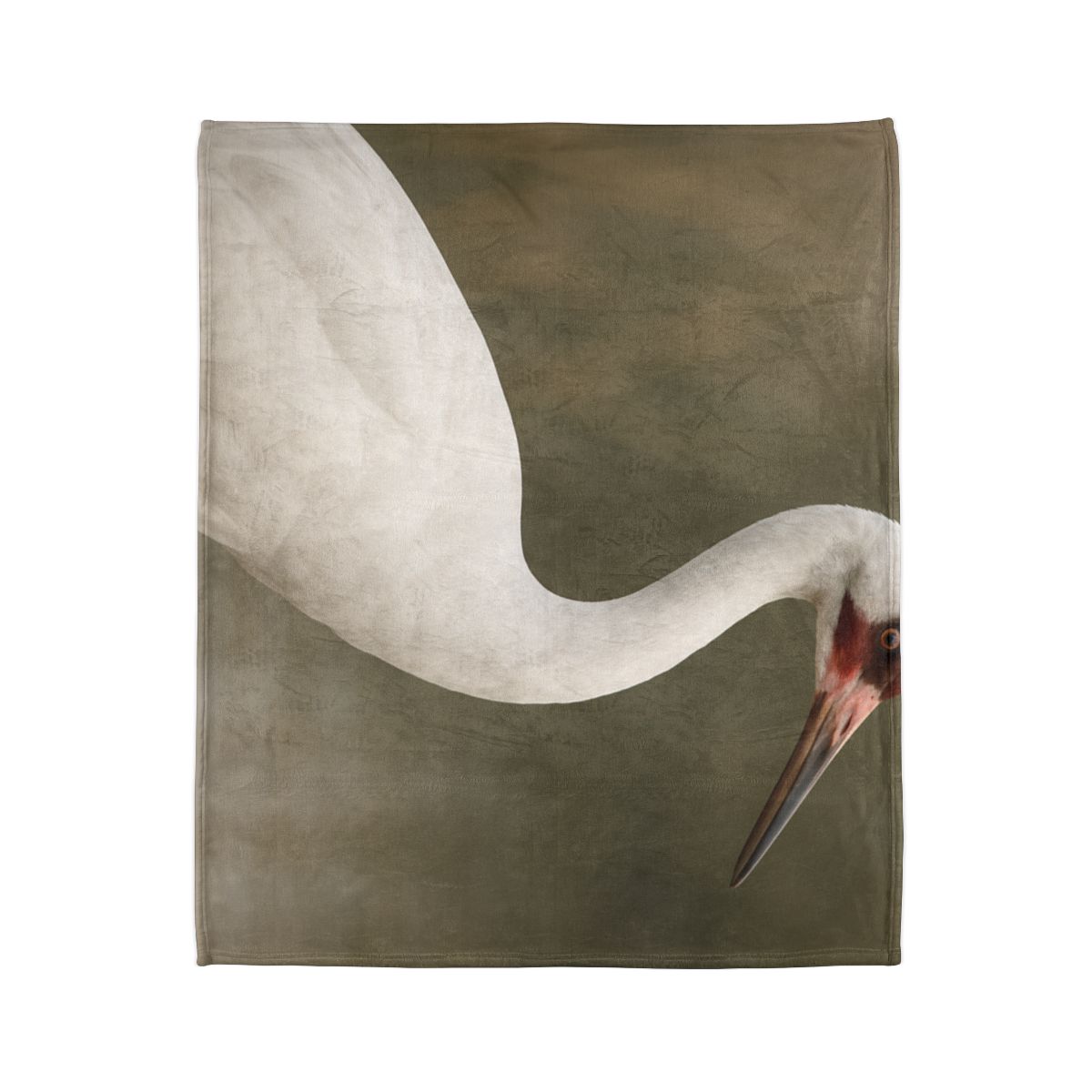 Silver Poise Whooping Crane custom blankets