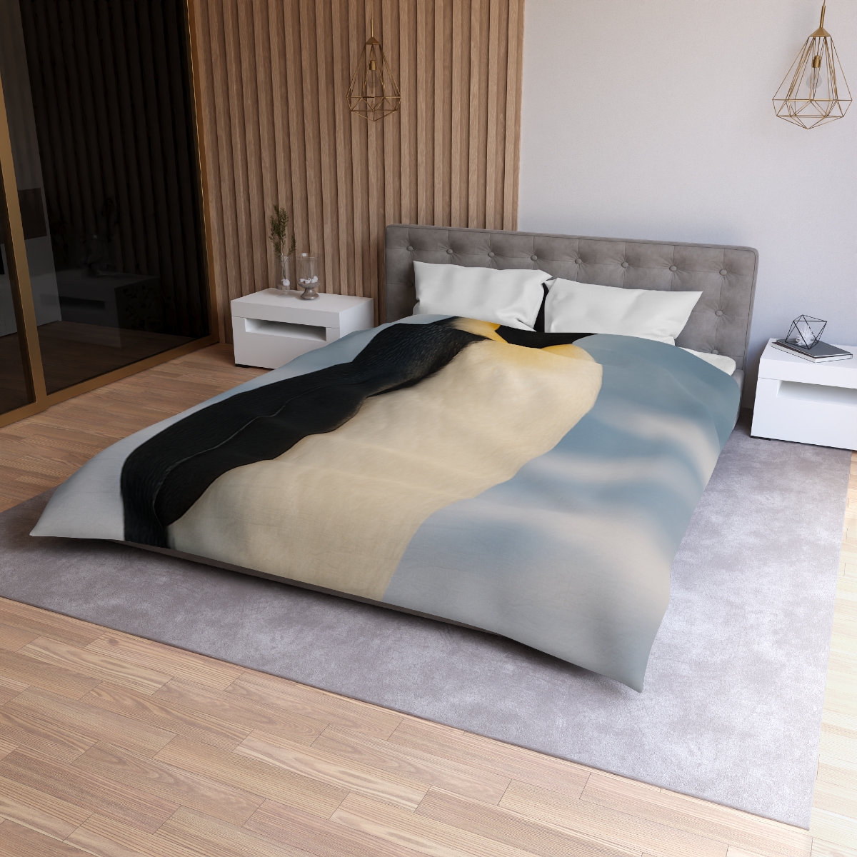 Aurora Drifter Emperor Penguin stylish duvet covers