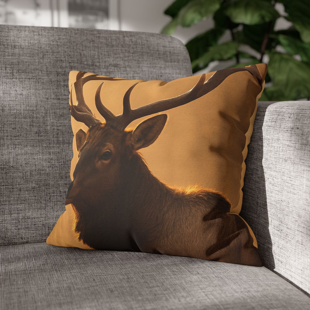 Antler Crown Mountain Elk custom pillow cases