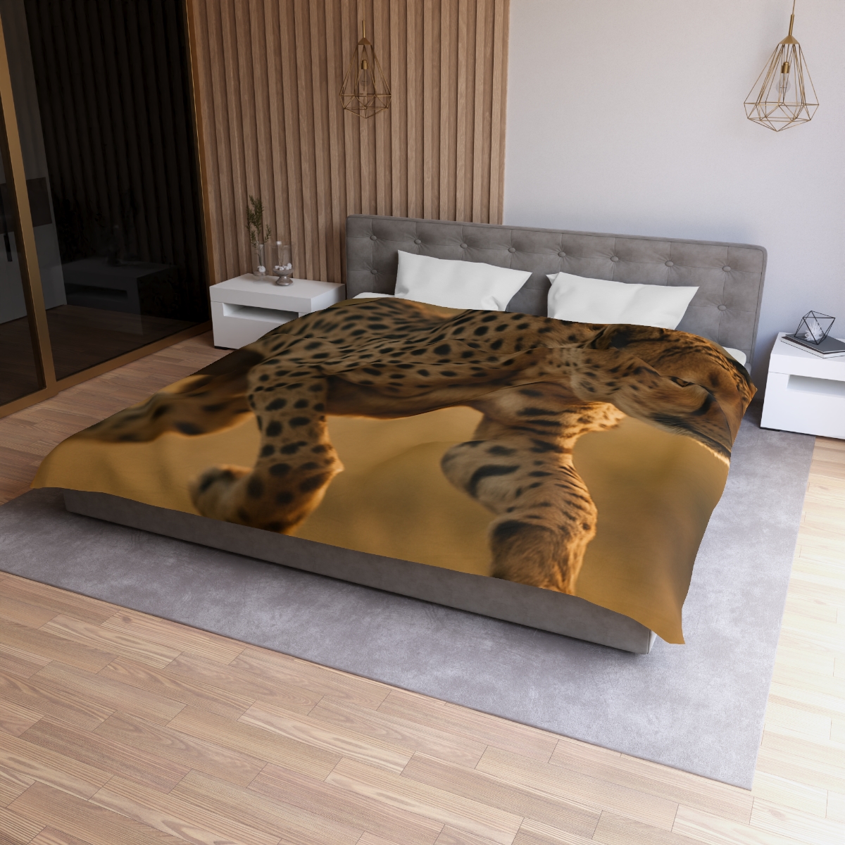 Dawn Sprint Cheetah custom duvets