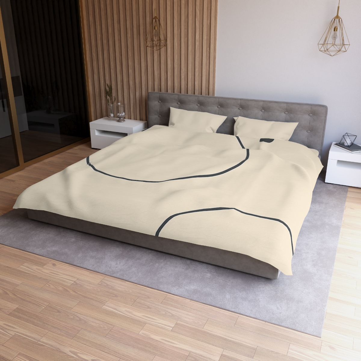 Orbital Offset Ring Quartet soft comforter duvets