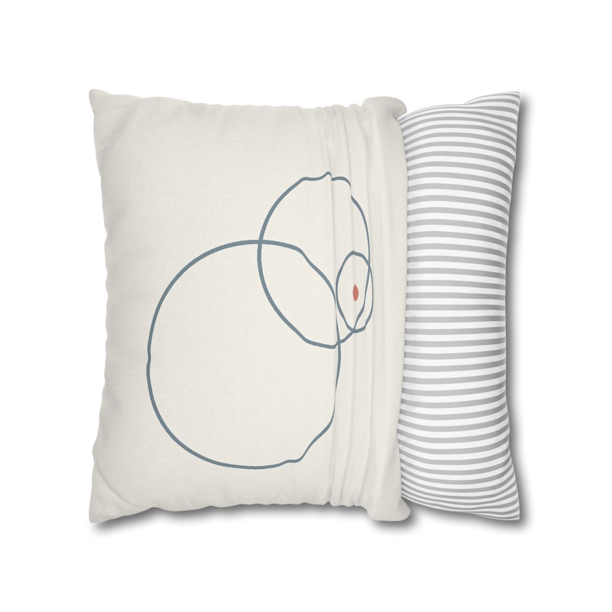 Quiet Orbit Of Three Rings stylish decorative pillowcases