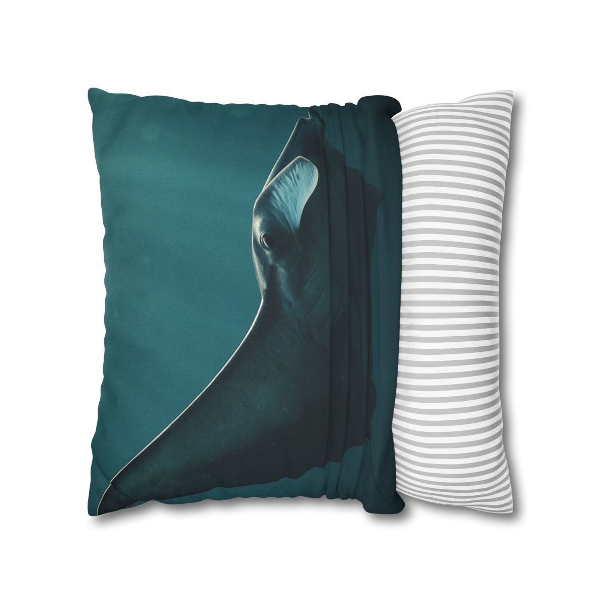 Glasswing Glide Manta Ray designer print pillow cases