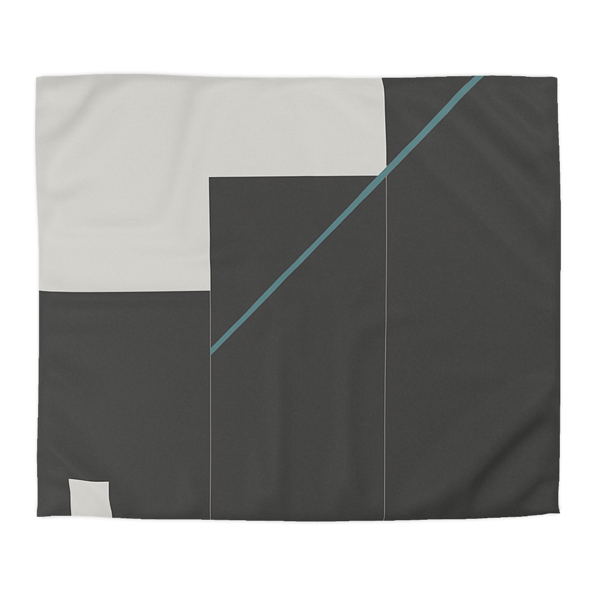 Stepped Rectangles With Quiet Diagonal designer printed duvets