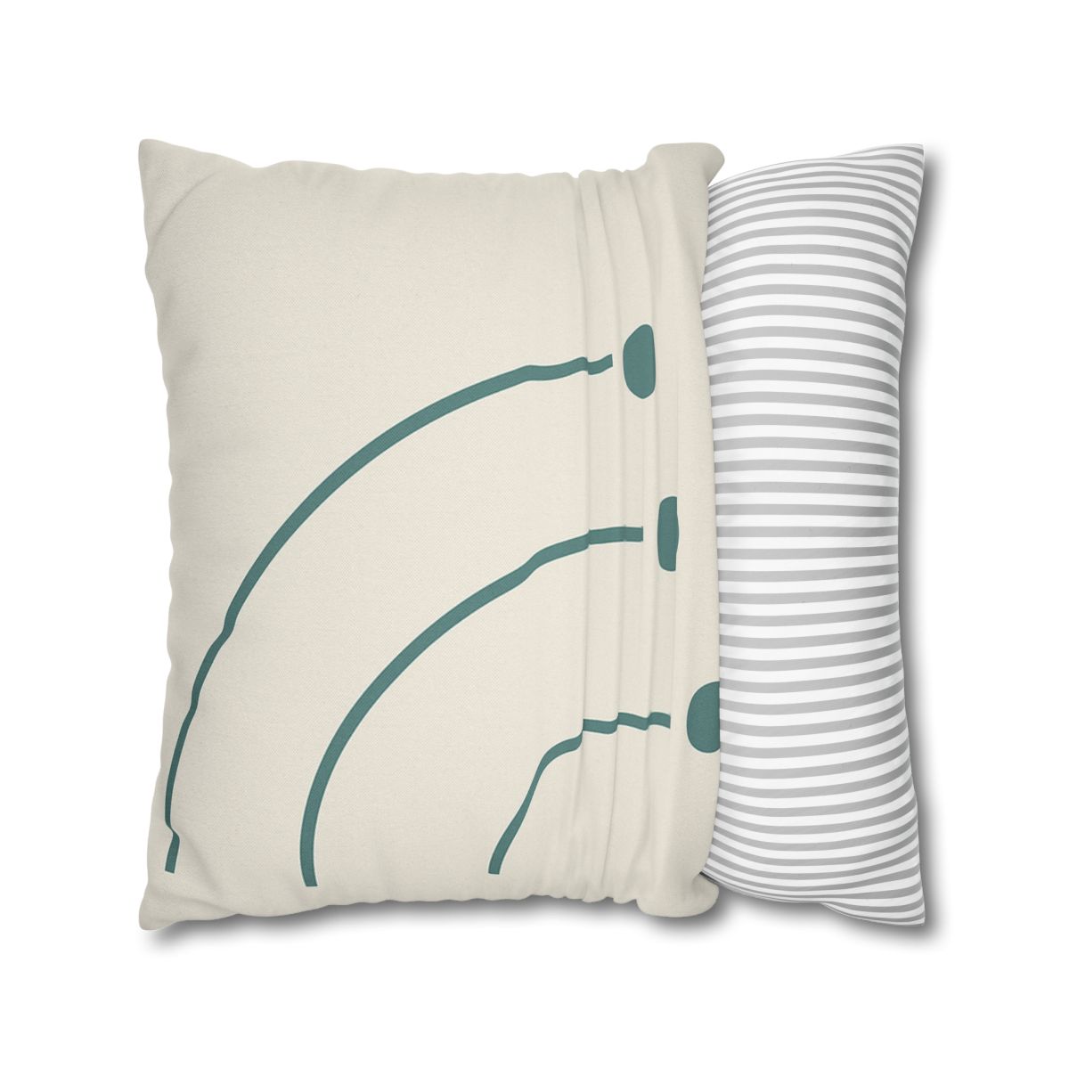 Balanced Arc And Dot Trio personalized pillow covers