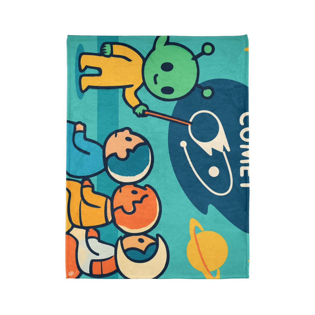Comet Classroom On A Bubble Planet unique gift blanketscustom blankets