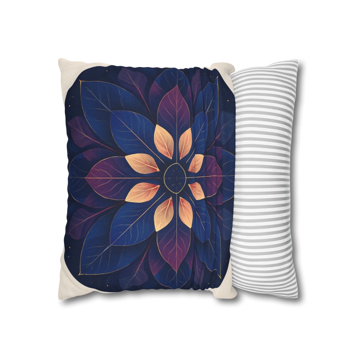 Petal Prism Mandala custom pillow cases