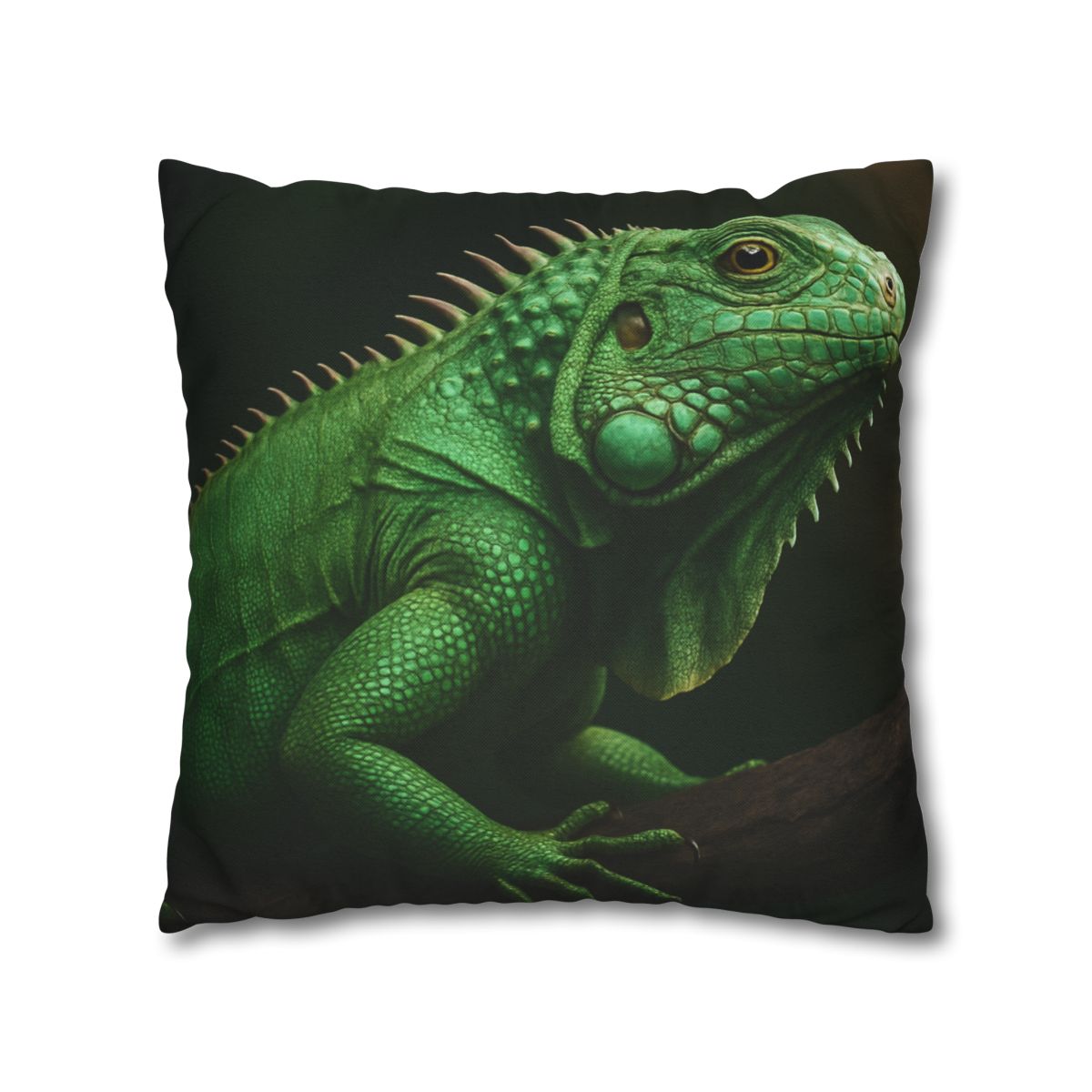 Mirror Glide Green Iguana comfortable bedding pillow covers