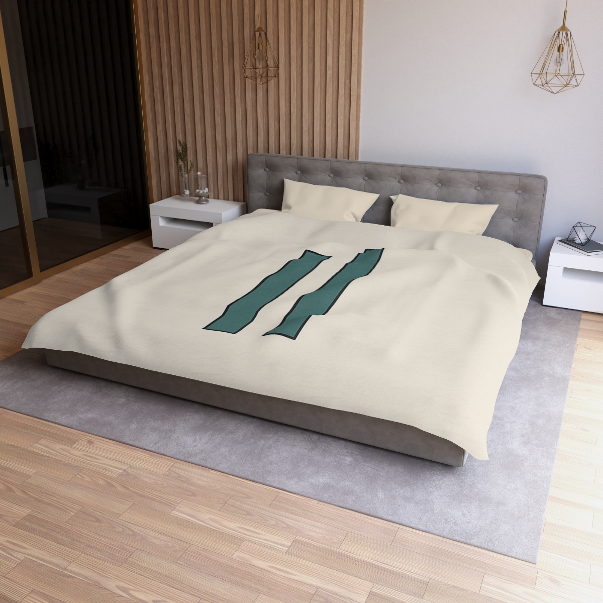 Offset Arc And Bar Dialogue duvets for gifts