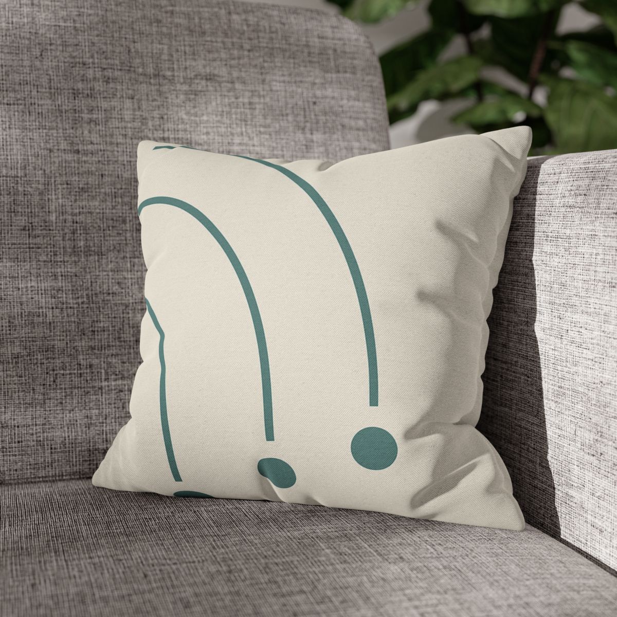 Balanced Arc And Dot Trio personalized pillow covers