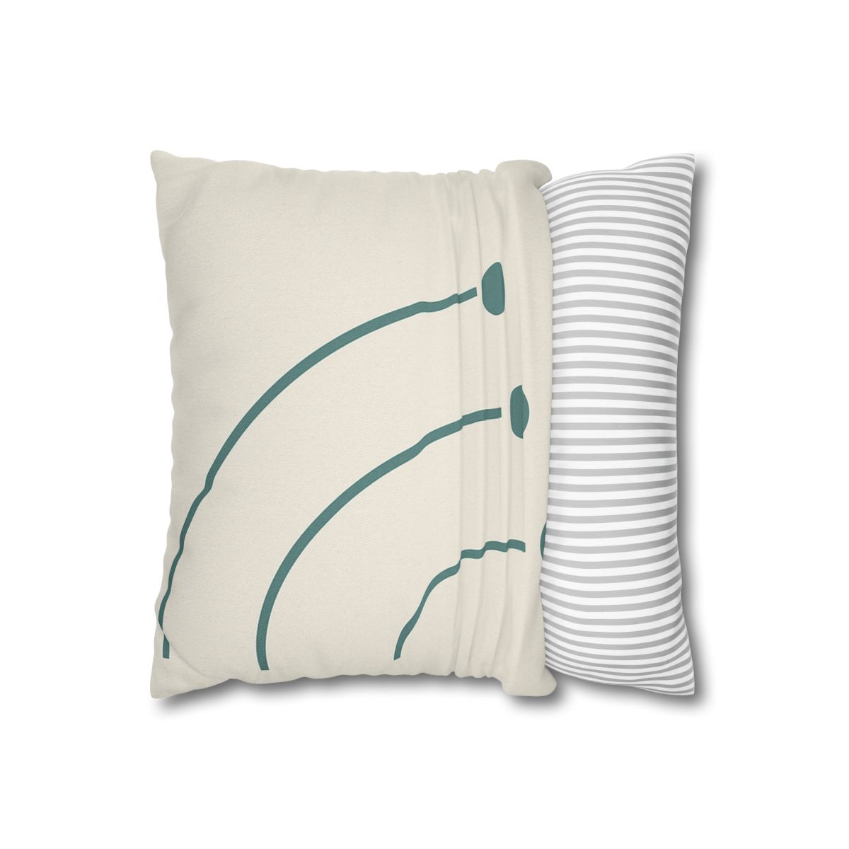 Balanced Arc And Dot Trio personalized pillow covers