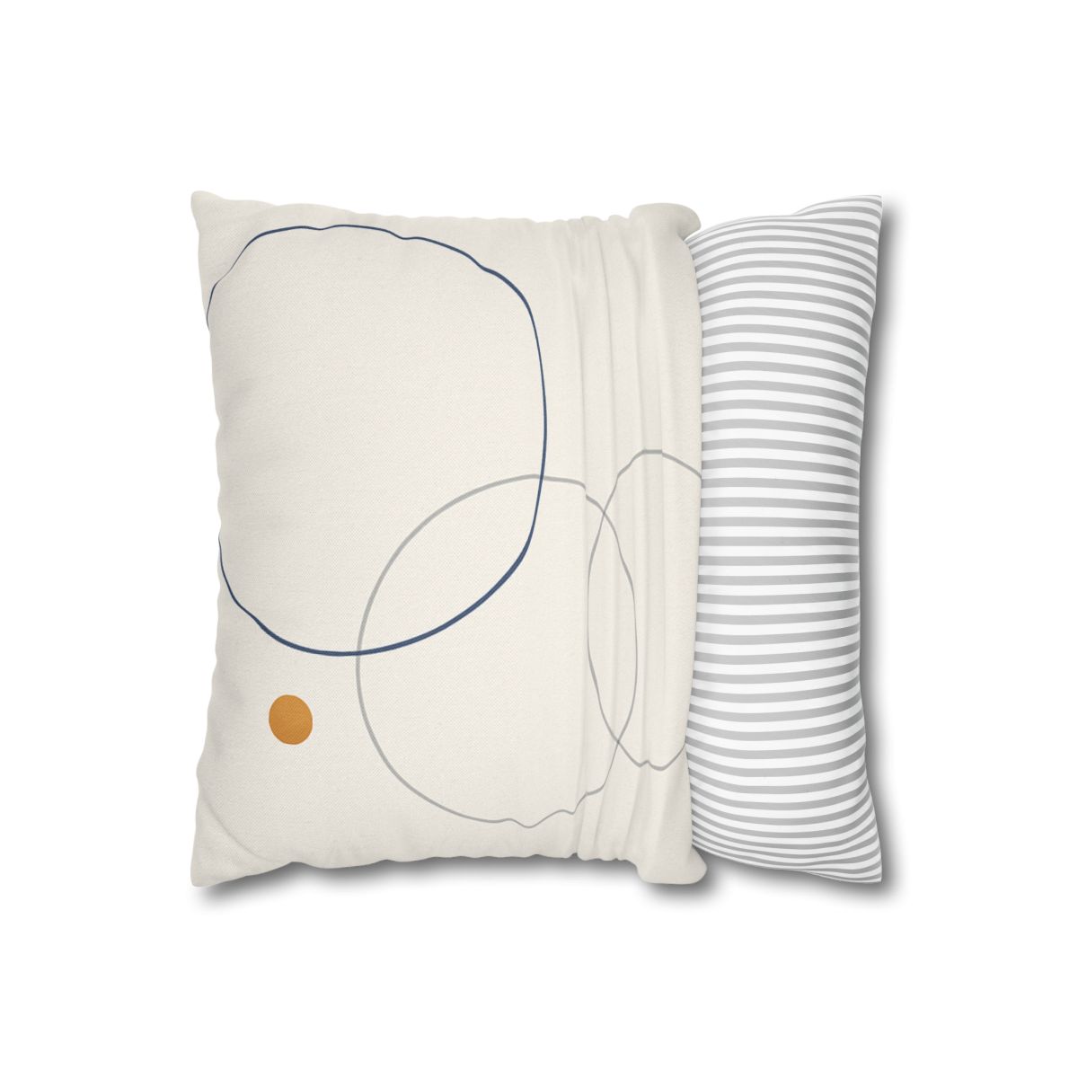 Balanced Cluster Of Three Rings soft cotton pillow cases