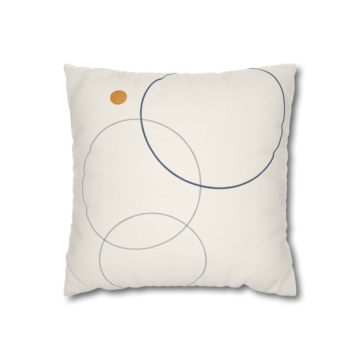 Balanced Cluster Of Three Rings soft cotton pillow cases