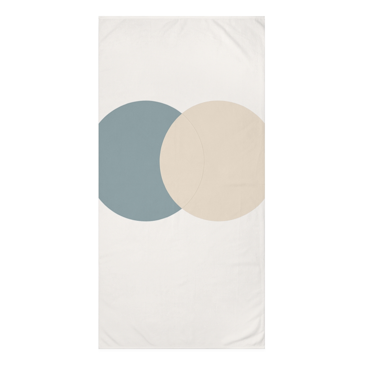 Balanced Duo Of Overlapping Circles stylish beach towels