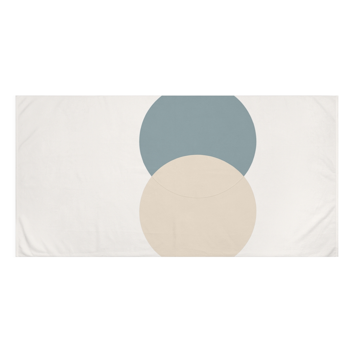 Balanced Duo Of Overlapping Circles stylish beach towels