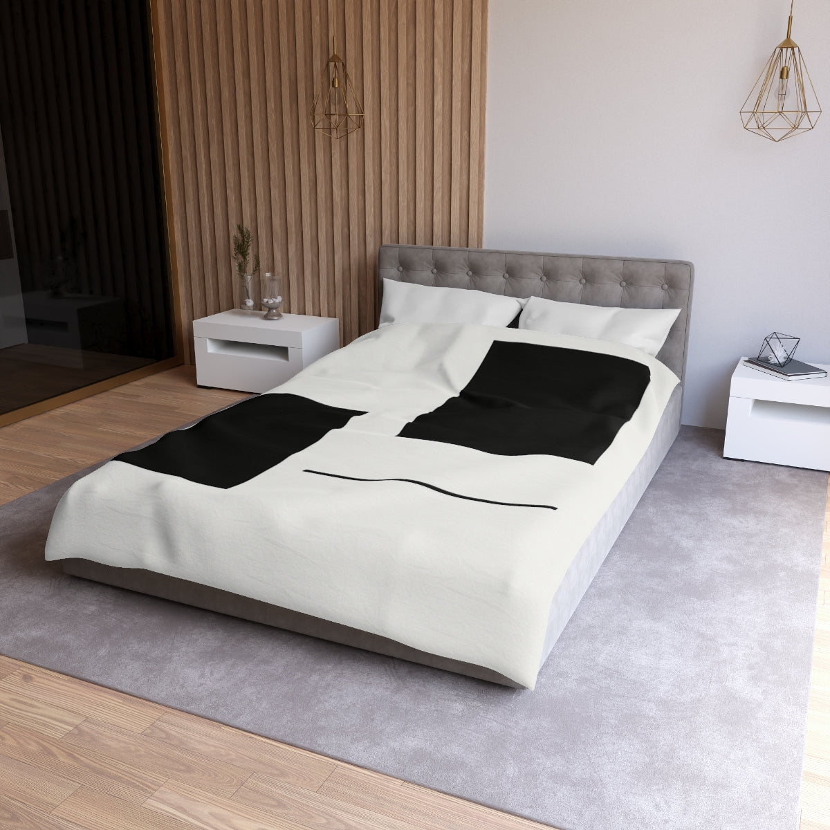 Balanced Pair of Rectangles and Line Duvet