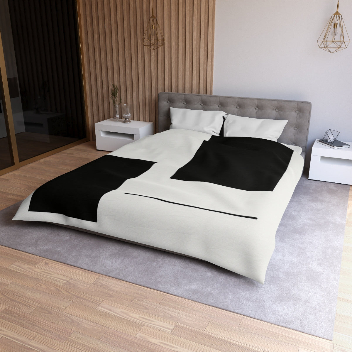 Balanced Pair of Rectangles and Line Duvet