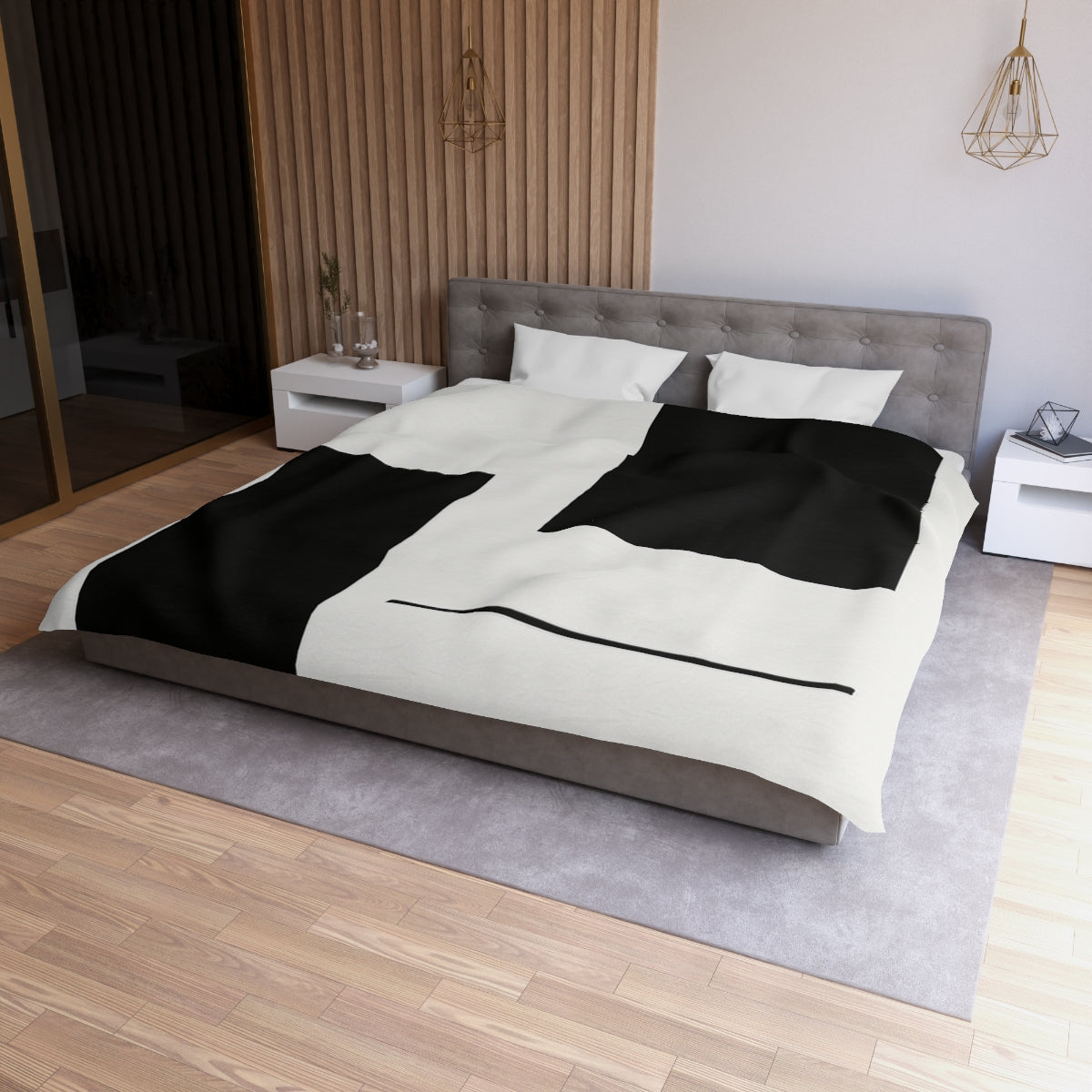 Balanced Pair of Rectangles and Line Duvet