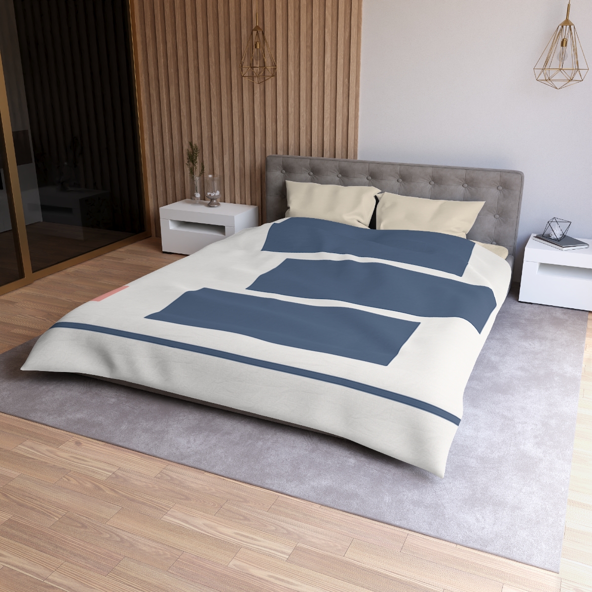 Balanced Rectangle Drift unique patterned duvets