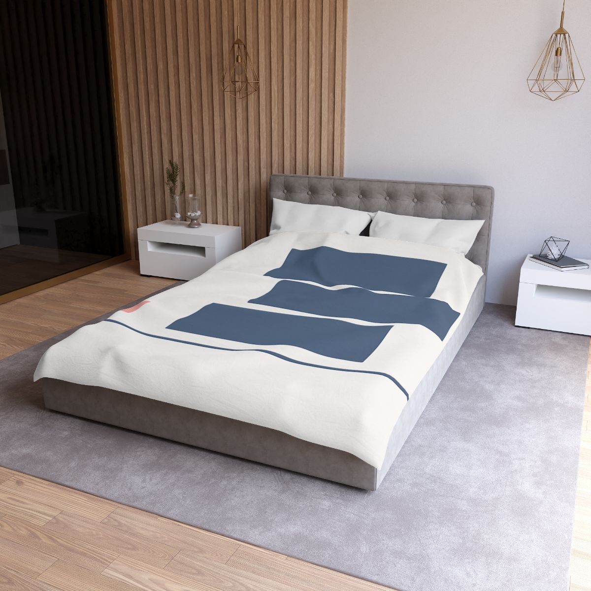 Balanced Rectangle Drift unique patterned duvets