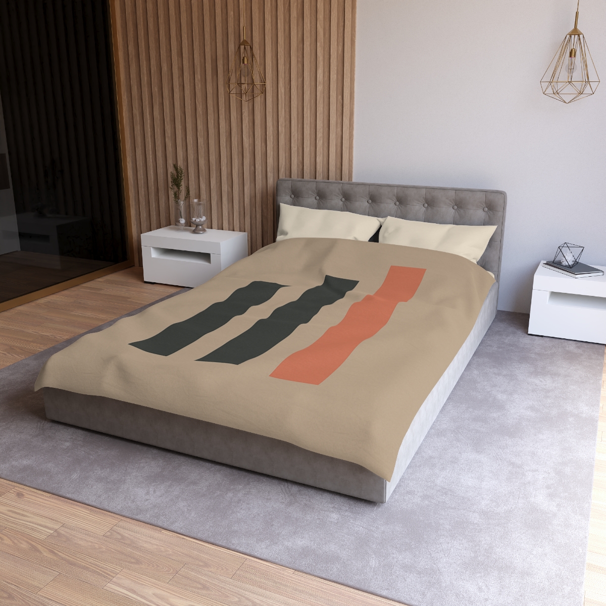 Balanced Triad Of Bars custom duvets