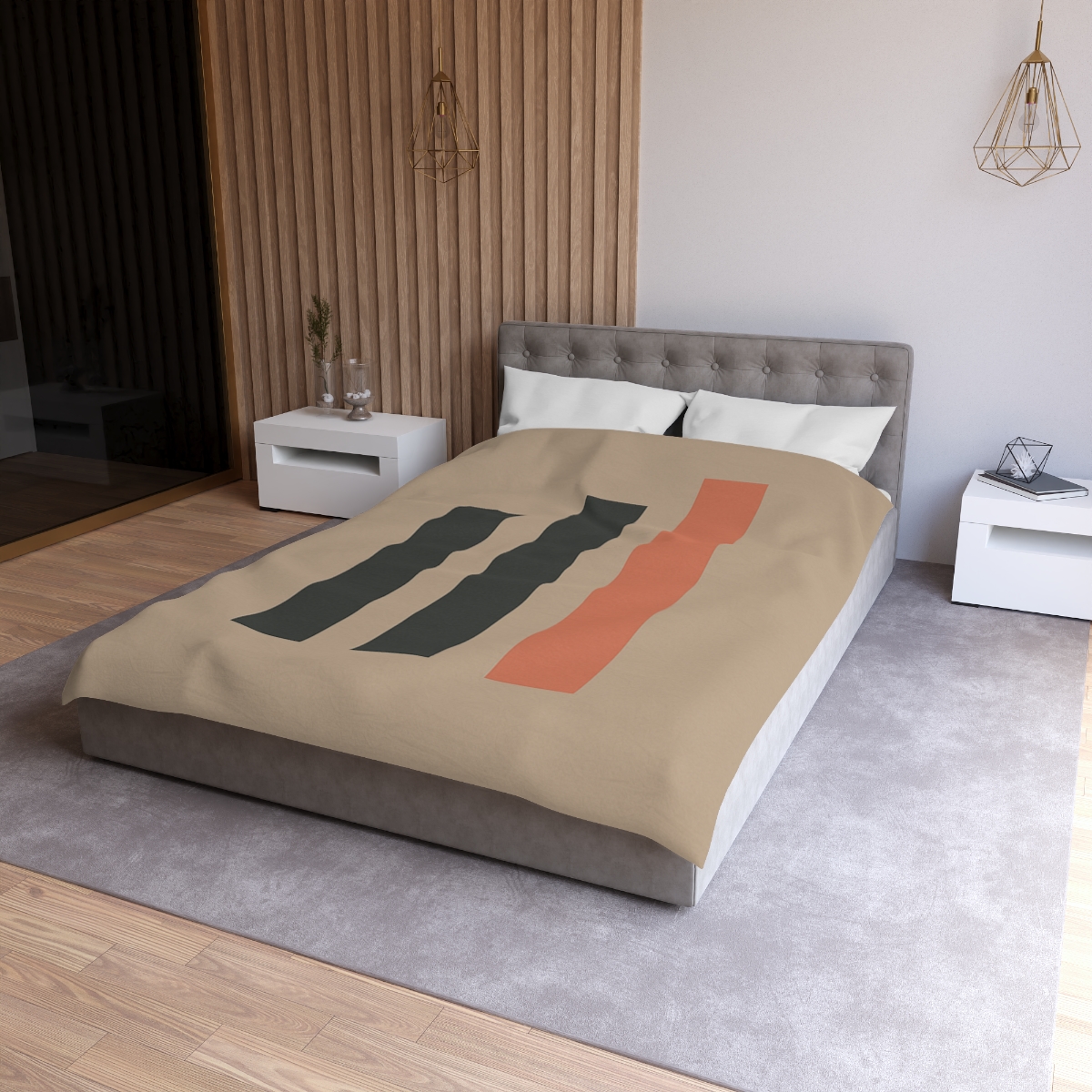 Balanced Triad Of Bars custom duvets