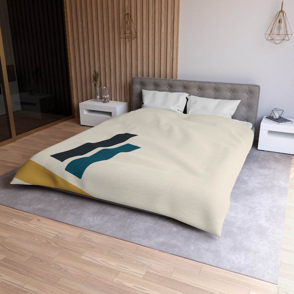 Balanced Triad Of Rectangles personalized bedding duvets