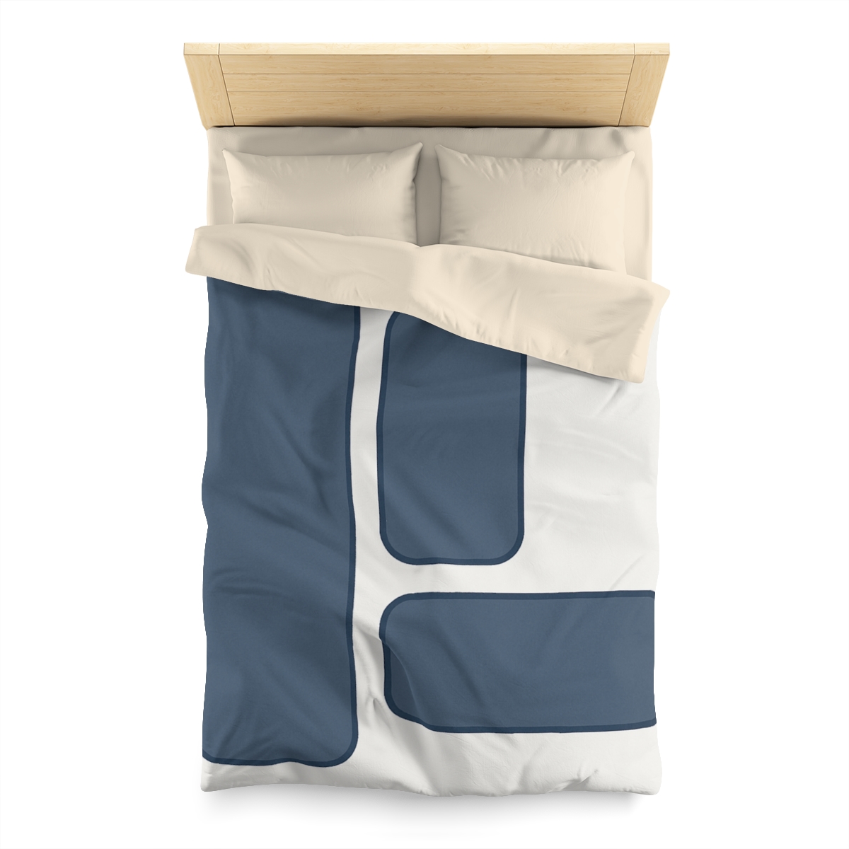 Balanced Triad Of Rounded Rectangles custom duvets