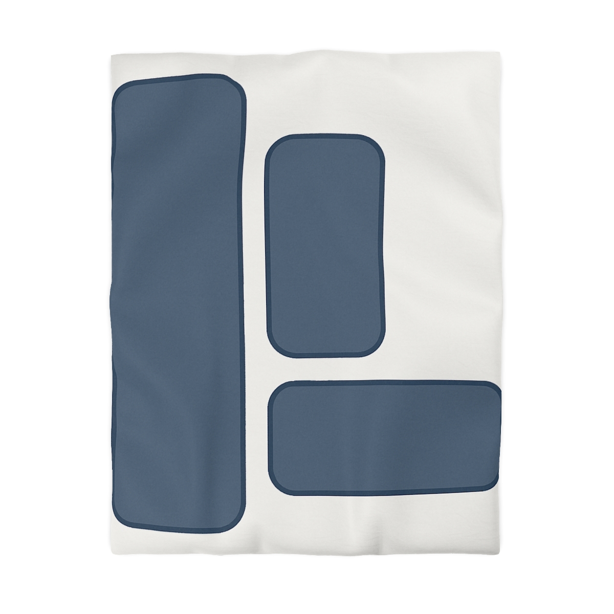 Balanced Triad Of Rounded Rectangles custom duvets