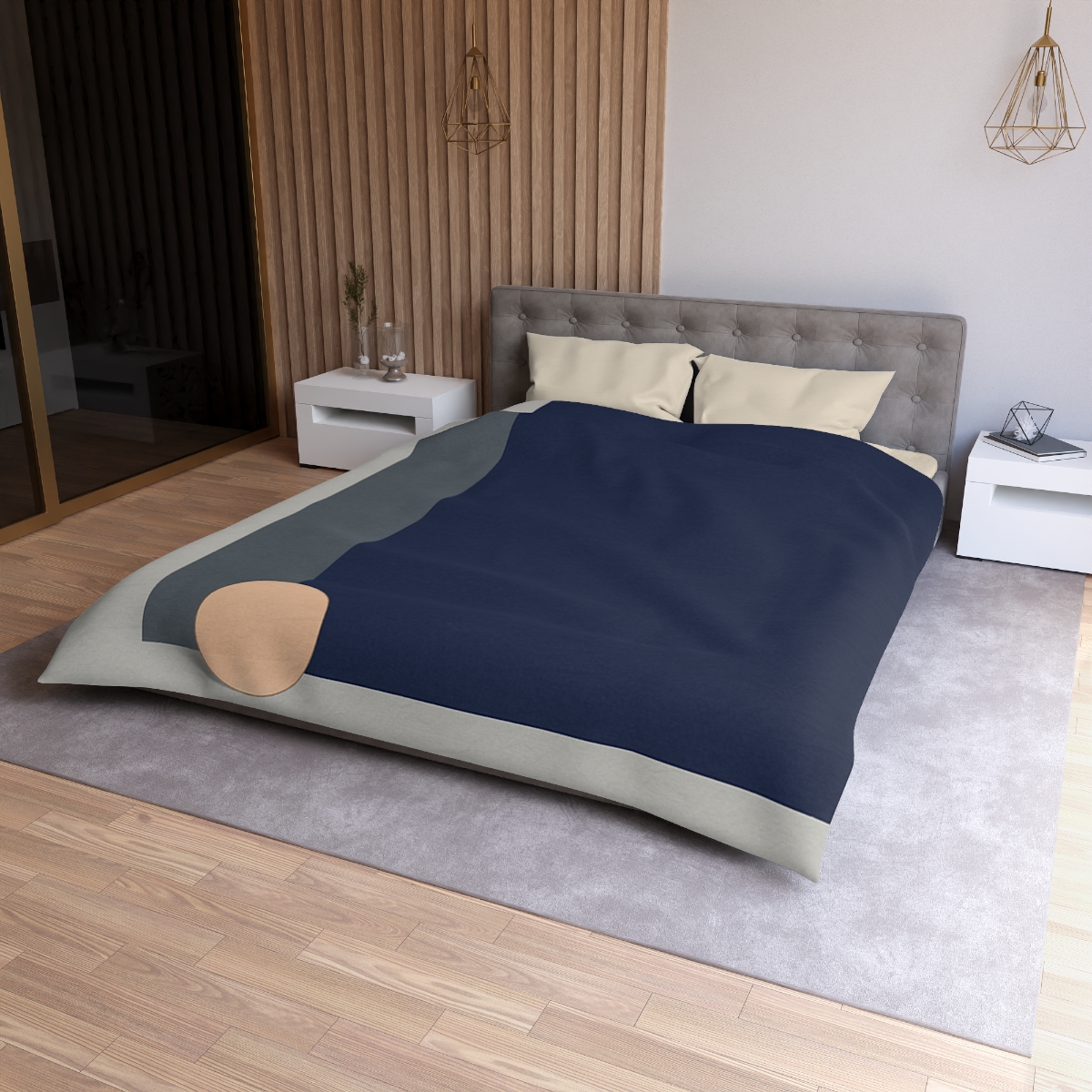 Balanced Triad With Open Center trendy bedroom duvets