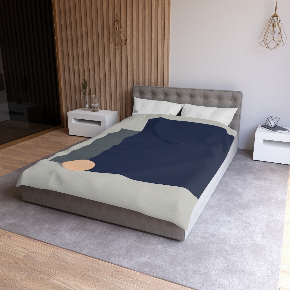 Balanced Triad With Open Center trendy bedroom duvets