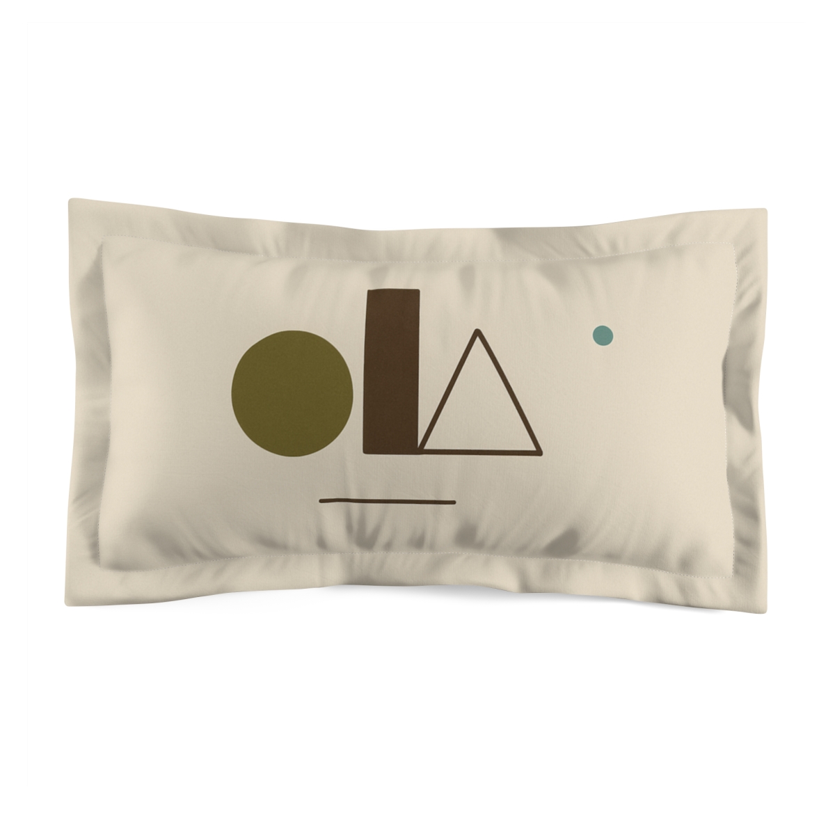 Balanced Triad With Shared Edge soft plush pillows