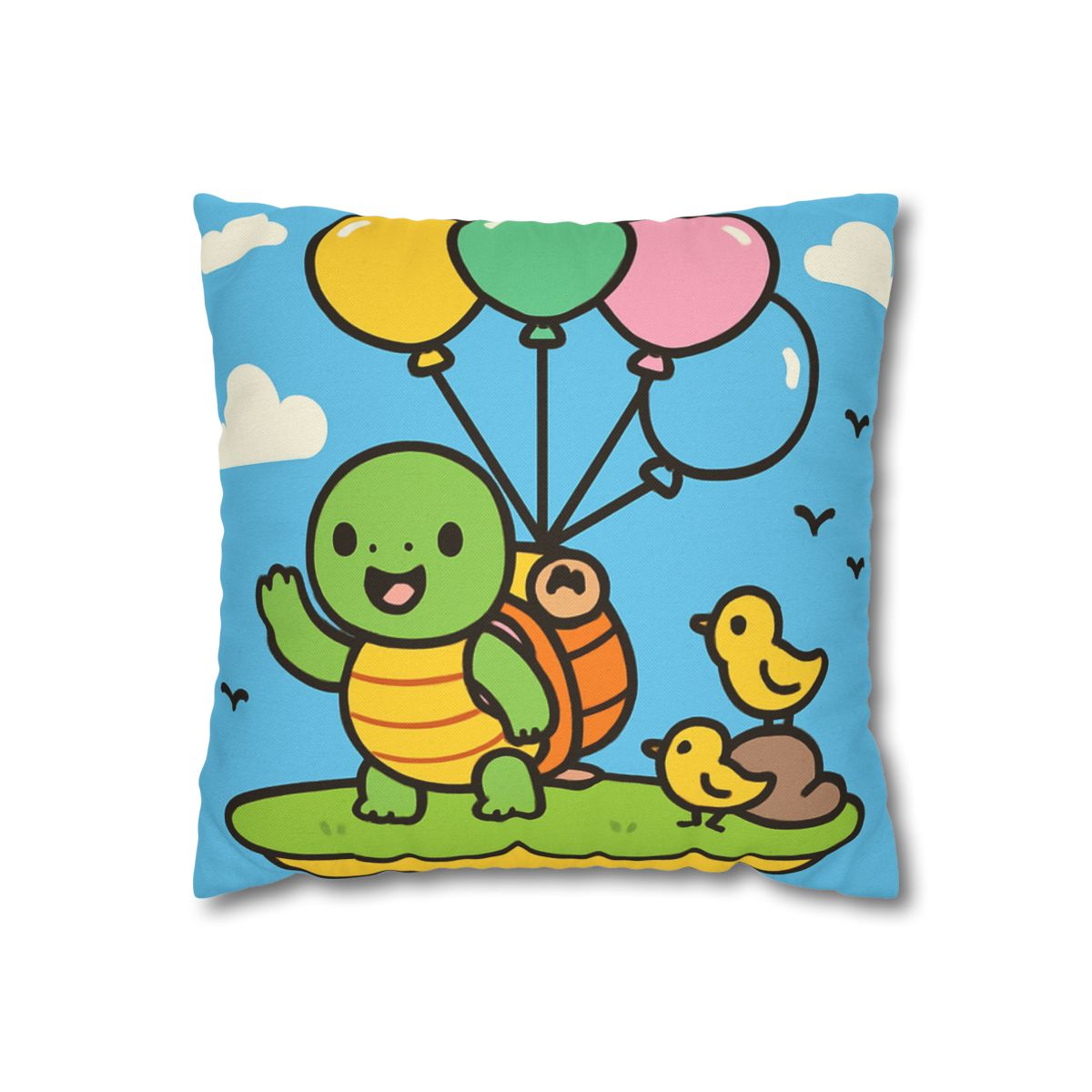 Balloon Island Adventure stylish decorative pillowcases