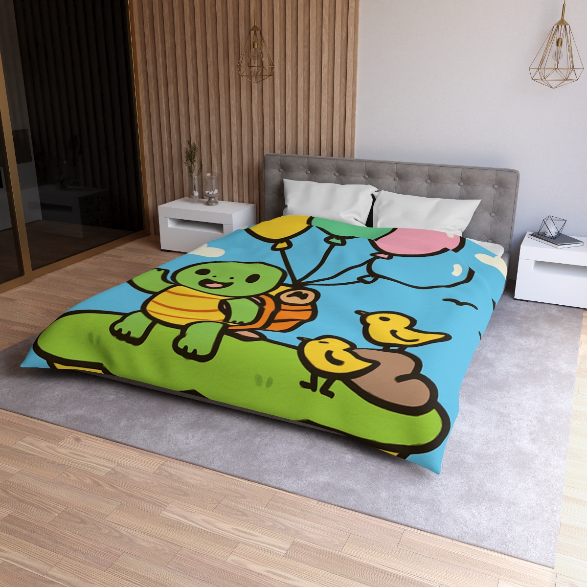 Balloon Island Adventure stylish duvet covers