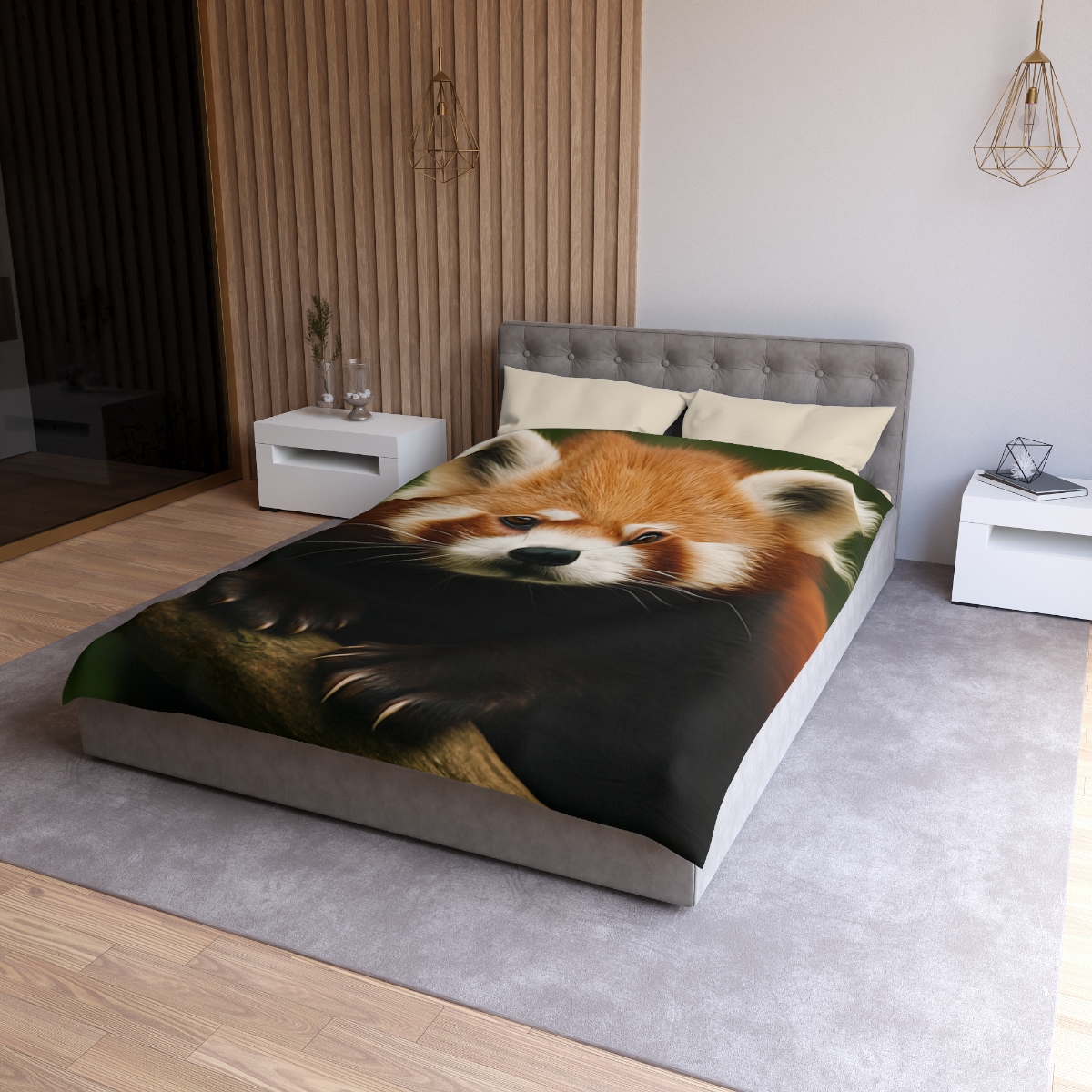 Bamboo Climber Red Panda soft comforter duvets