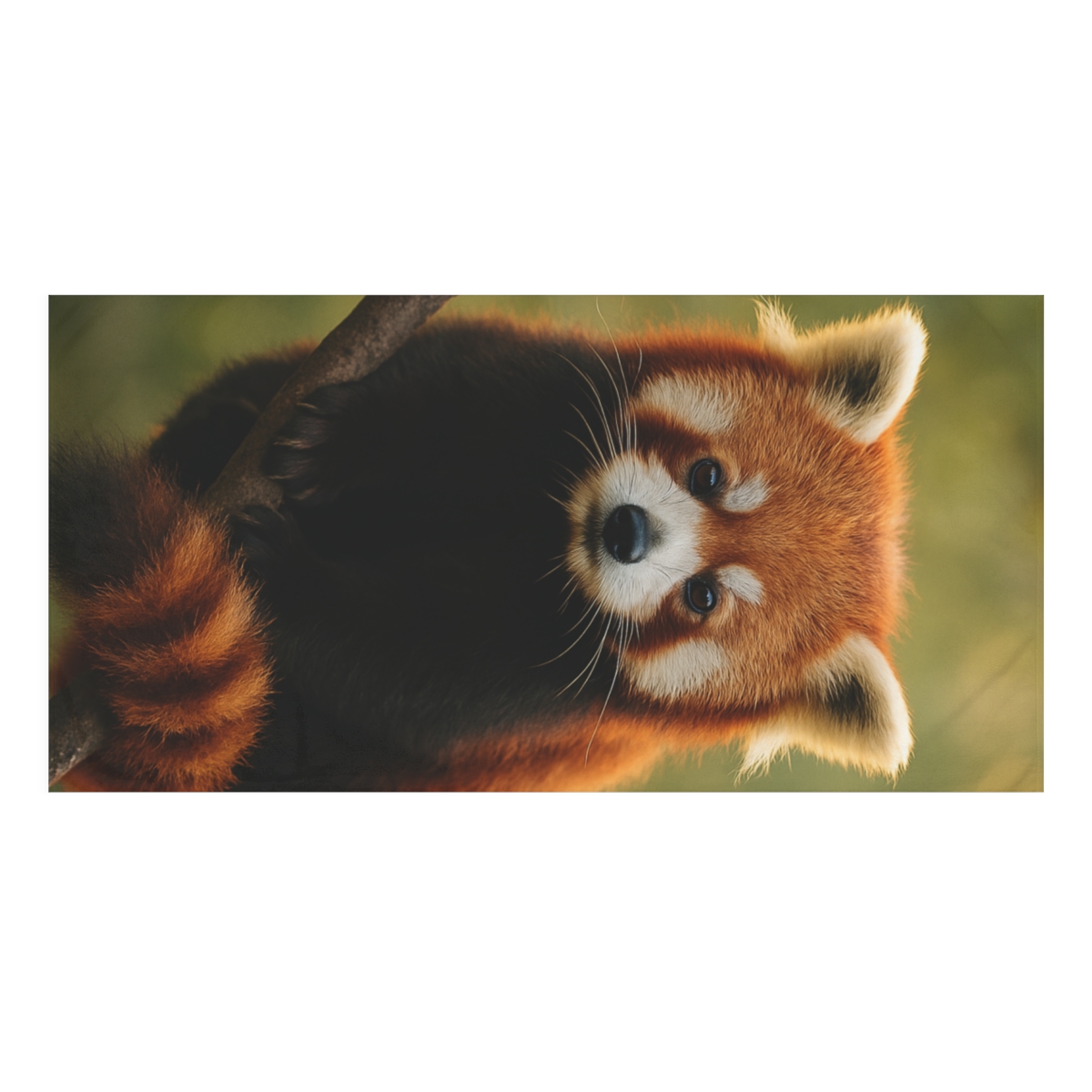 Bamboo Climber Red Panda decorative home towelscustom towels