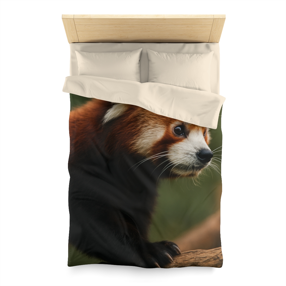 Bamboo Climber Red Panda custom duvets