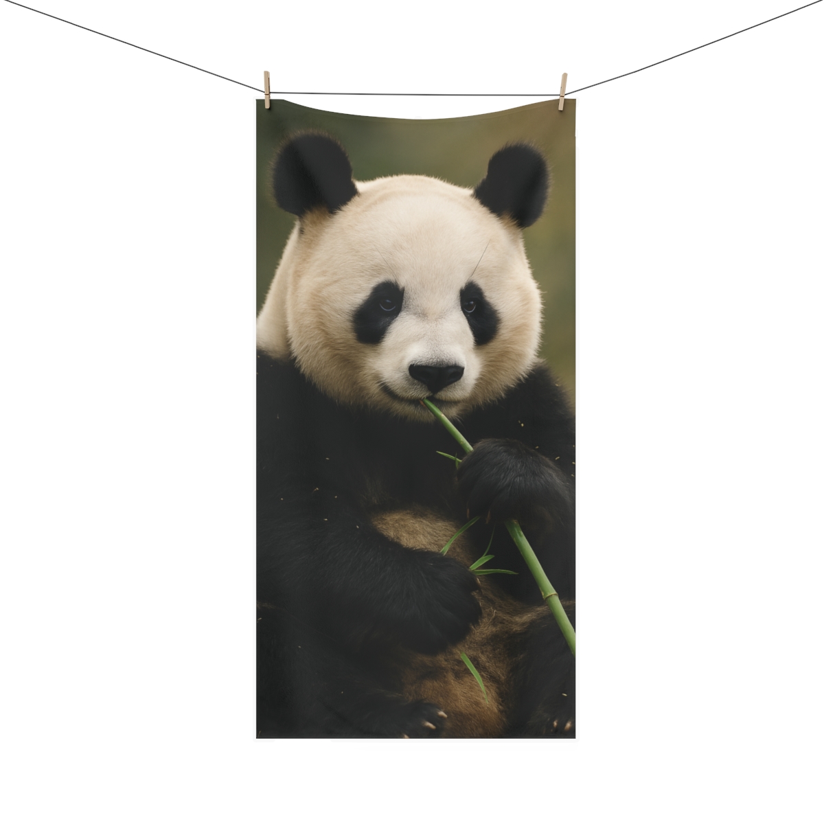 Bamboo Dreamer Giant Panda designer printed towels
