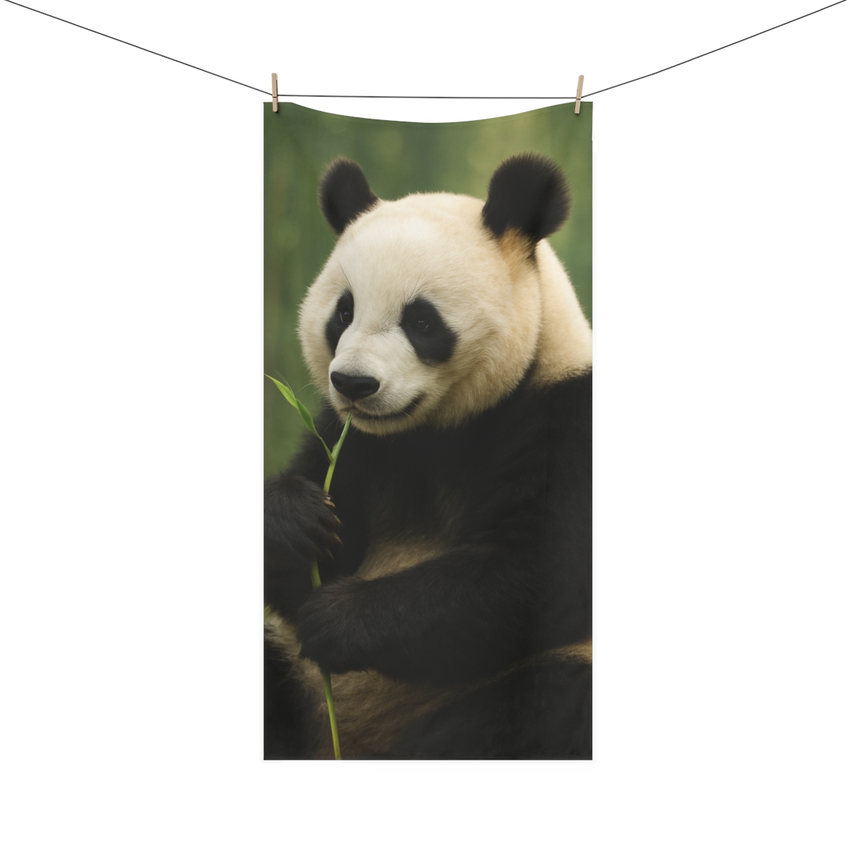 Bamboo Glow Giant Panda soft cotton towels