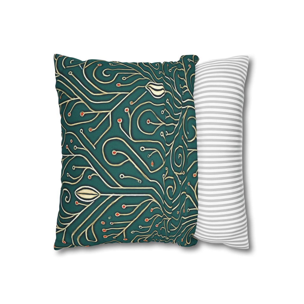 Vine Circuit Filigree designer print pillow cases